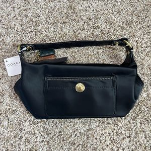 Women's Coach Small Mini Handbag Purse Bag Wristlet Corner Zip Vintage 7x4x6"